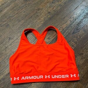 Under Armour Women's Bright Orange Sports Bra